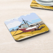 Quaint Fishing Boat Getränkeuntersetzer (Linke Seite)