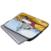 Quaint Fishing Boat Laptopschutzhülle (Vorne Knopf)