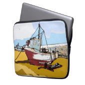 Quaint Fishing Boat Laptopschutzhülle (Vorderseite Links)