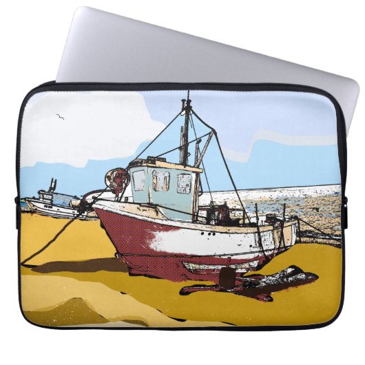 Quaint Fishing Boat Laptopschutzhülle (Vorderseite)