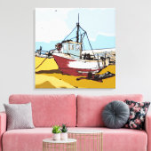 Quaint Fishing Boat Leinwanddruck (Insitu (Wohnzimmer))