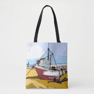 Quaint Fishing Boat Tasche