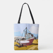 Quaint Fishing Boat Tasche (Rückseite)