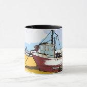 Quaint Fishing Boat Tasse (Zentrum)