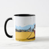 Quaint Fishing Boat Tasse (Links)