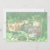 Quaint Flower Garden Bridal Shower  Einladung (Rückseite)