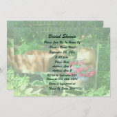 Quaint Flower Garden Bridal Shower  Einladung (Vorne/Hinten)