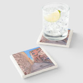 Quaint French alleys Steinuntersetzer (Seitenansicht)