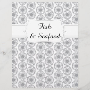 Quaint Gray Floral Rezept Division