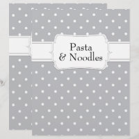 Quaint Gray Punkt Muster Rezept Division