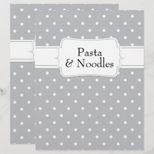Quaint Gray Punkt Muster Rezept Division