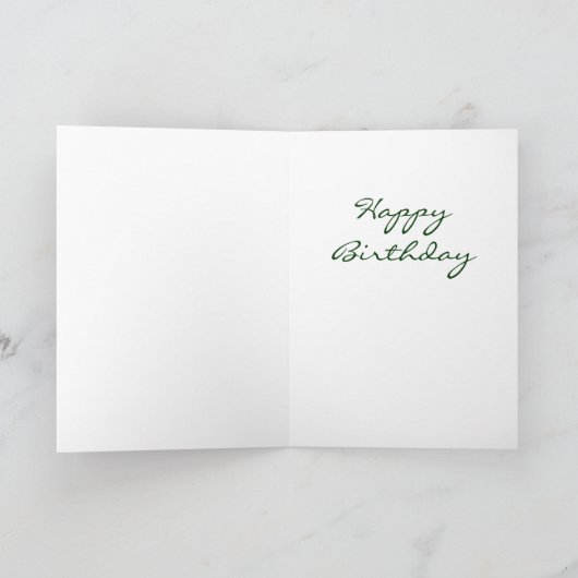 Quaint Hütte Birthday Card Karte (Innenseite)