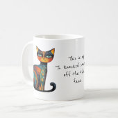 Quaint "I Knocked Something off the Table" Face  Kaffeetasse (Vorderseite Links)