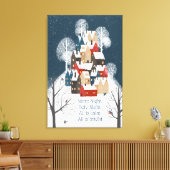 Quaint Little Village auf einem ruhigen Hügel Leinwanddruck (Insitu (Wohnzimmer))