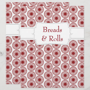 Quaint Maroon Floral Rezept Division