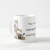 Quaint my Niedlich Cat Videos ansehen Kaffeetasse (Vorderseite Links)