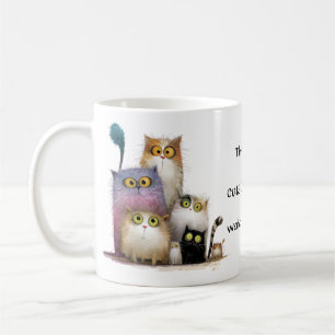Quaint my Niedlich Cat Videos ansehen Kaffeetasse
