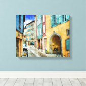 Quaint Old Cobblestone Street Leinwanddruck (Insitu (Holzboden))