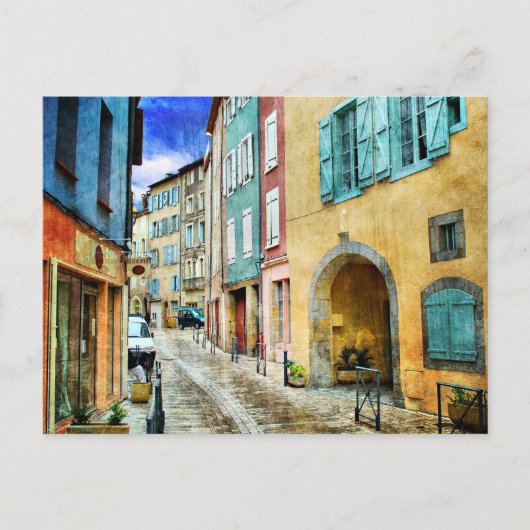 Quaint Old Cobblestone Street Postkarte (Vorderseite)