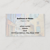 Quaint Old Cobblestone Street Visitenkarte (Rückseite)