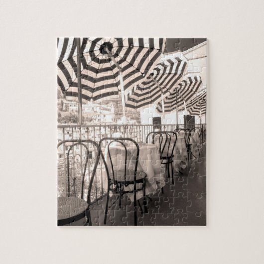 Quaint Restaurant Balkon, Italien Puzzle (Vertikal)