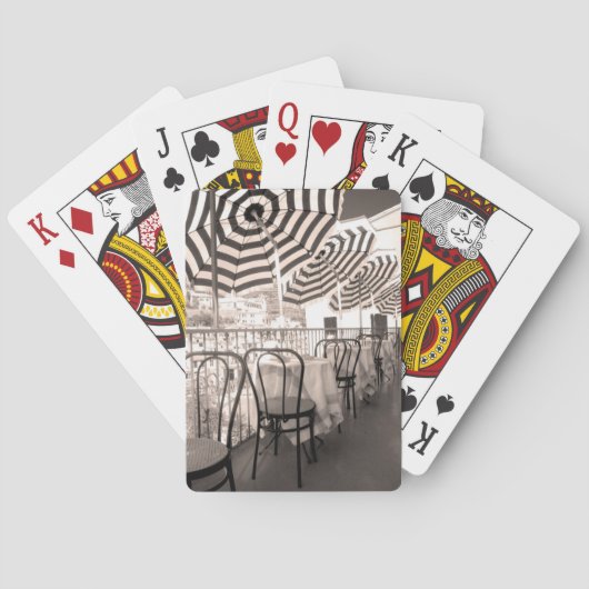 Quaint Restaurant Balkon, Italien Spielkarten (Rückseite)