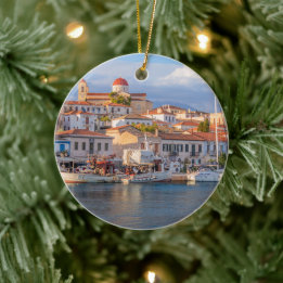 Quaint Seaside Village Keramik Ornament