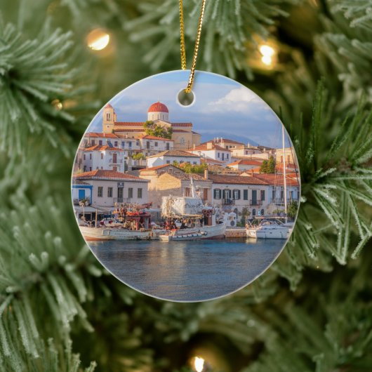 Quaint Seaside Village Keramik Ornament (Baum)