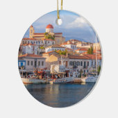 Quaint Seaside Village Keramik Ornament (Links)