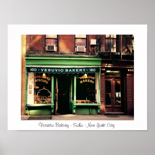 Quaint Soho Bakery - New York City Poster (Vorne)