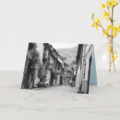 Quaint Street, Kaysersberg, Frankreich Karte (Gelbe Blume)