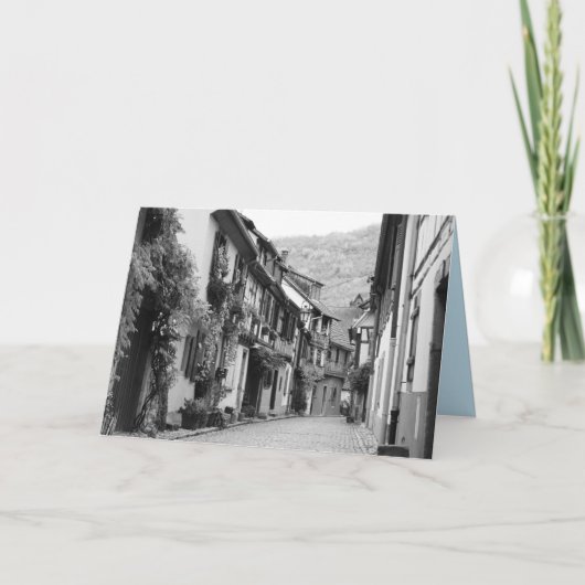 Quaint Street, Kaysersberg, Frankreich Karte (Vorderseite)