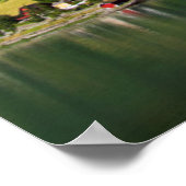 Quaint Village by the fjord, Norway Poster (Ecke)