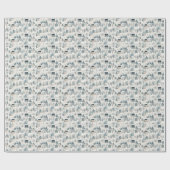 Quaint Watercolor Hamlets: Weihnachtsdorf Geschenkpapier (Flach)