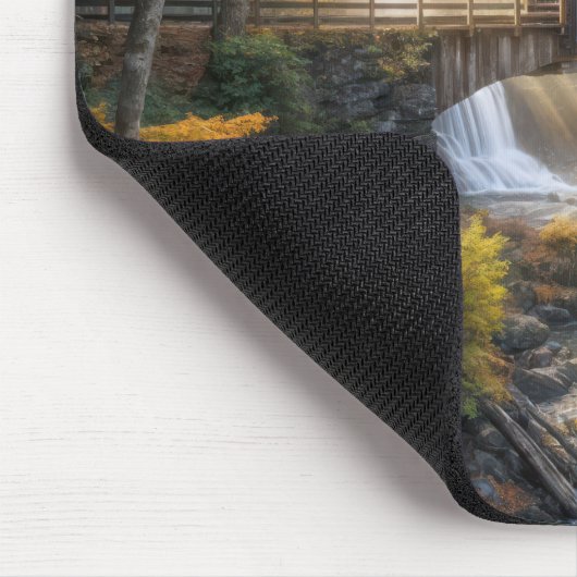 Quaint Wooden Covered Bridge Mousepad (Ecke)