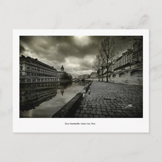 Quais de la Seine, Paris Postkarte (Vorderseite)
