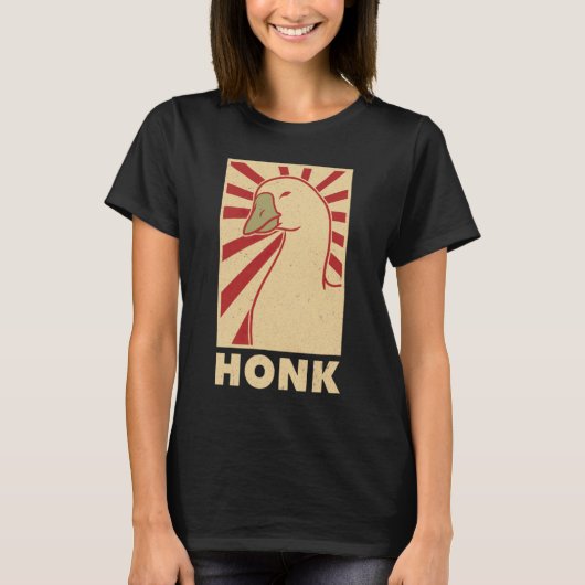 Quak Gans Duck Huhn Meme T-Shirt (Vorderseite)