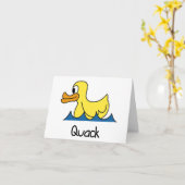 Quaken notecards karte (Gelbe Blume)