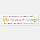 Quäker-Autoaufkleber Autoaufkleber (Vorne)