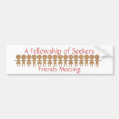 Quäker-Autoaufkleber Autoaufkleber (Vorne)