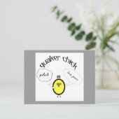 Quaker chick - Liebe Peace Potluck (oder was auch  Postkarte (Stehend Vorderseite)