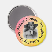 Quaker Magnet (Vorderseite/Rückseite)