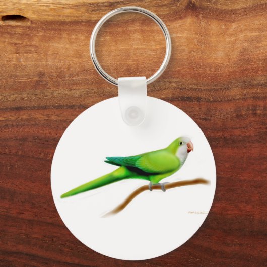 Quaker Monk Parakeet Schlüsselanhänger (Vorderseite)