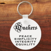 Quaker Motto Schlüsselanhänger (Vorderseite)