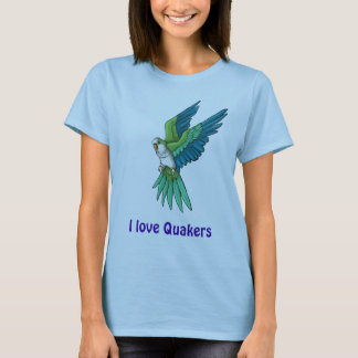 Quäker-Papageien-Produkte T-Shirt