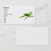 Quäker-Papageien-Visitenkarte Visitenkarte (Vorne/Hinten)