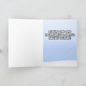 Quaker Parakeet Happy Holidays Weihnachtskarte Feiertagskarte (Innenseite)