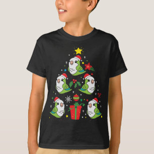 Quaker Parrot Grün Weihnachtsbaum Funny T-Shirt