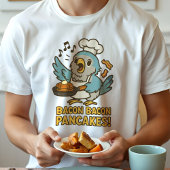 Quaker Parrot Koch Singing Bacon Pancakes Funny Tri-Blend Shirt