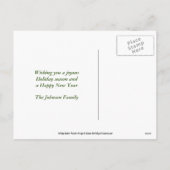 Quaker Parrot Weihnachtskarte Feiertagspostkarte (Rückseite)